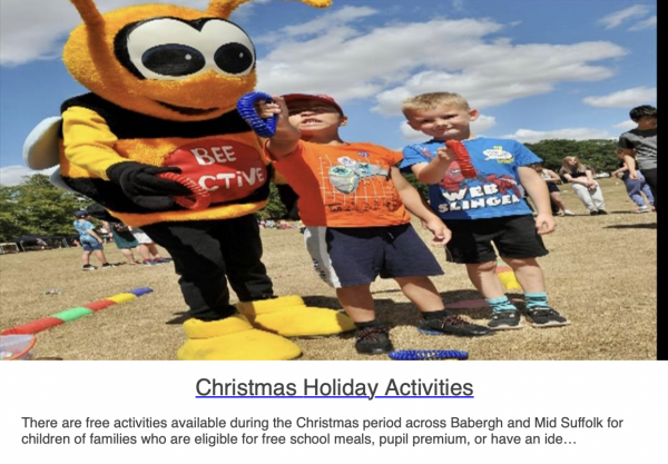 Christmas Holiday Activities