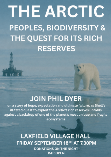 Poster for talk on The Arctic on 18th September