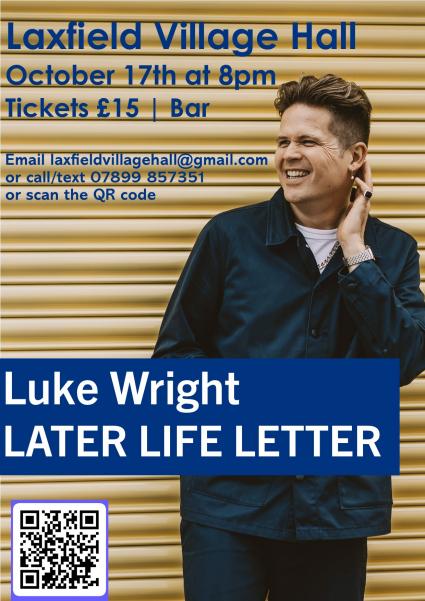 Poster for Later Life Letter with Luke Wright on 17th October 2026