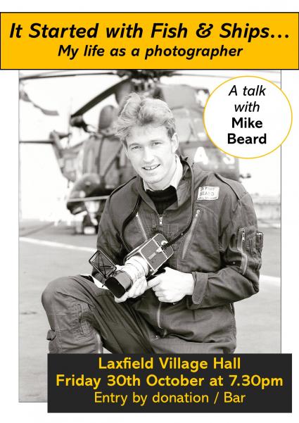 Poster for talk by Mike Beard on 30th October