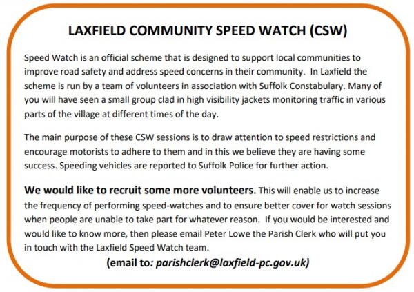 Laxfield CSW Advert2