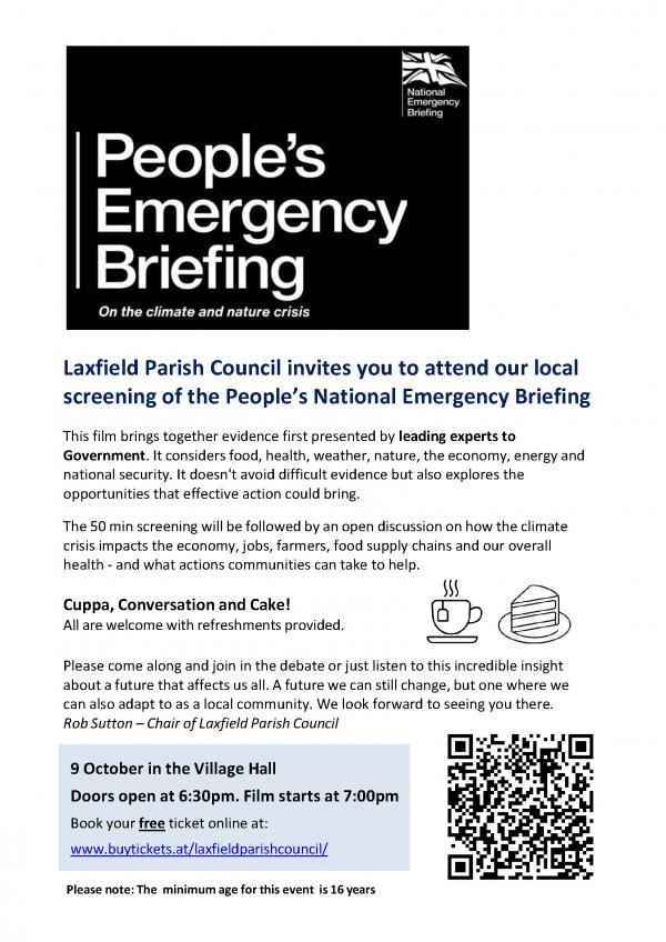 The People's Climate Emergency Briefing Flyer