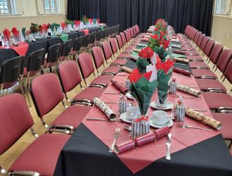 Set up for Seniors Christmas Lunch December 2025