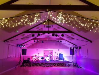 Set up for a band night 2023